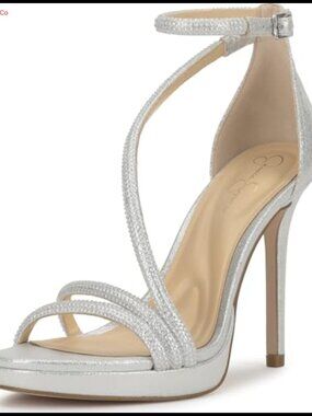 Jessica Simpson Noralina Ankle Strap Heeled Sandals Platform Stiletto Open Toe